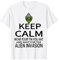 Alu Hut Alien Verschwörung Keep Calm and wait for T-shirt