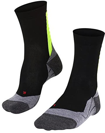 FALKE Herren Laufsocken Achilles M So Funktionsmaterial schützt die Achillessehne 1 Paar, Schwarz Black 3001, 44-45