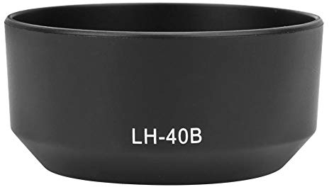 Paraluce per obiettivo della fotocamera, paralume per obiettivo in plastica portatile VBESTLIFE LH-40B di qualità per obiettivo M.ZUIKO 45mm f1.8.(nero)