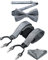 HISDERN Hosenträger für Herren Paisley Y Form und Längenverstellbar Hosenträger mit 6 starken Clips und Fliege mit Einsteckuch