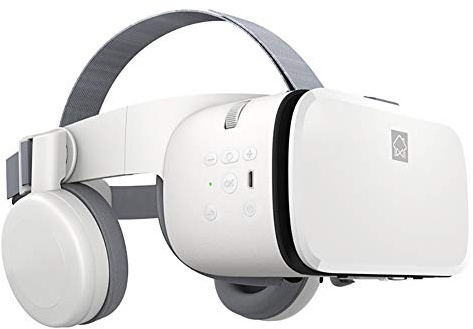 Cuffie per Realtà Virtuale, Occhiali 3D VR per Giochi per Cellulari, Video E Film, con Telecomando Bluetooth, Telefono iPhone/Android da 4,7-6,3 Pollici Compatibile