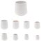 Multipurpose Feet Caps Stoppers. White Rubber Ferrules with Hard-Wearing Steel Insert - Made in Germany (White, 12mm - See Second Image Before Ordering This Size, Pack of 12)