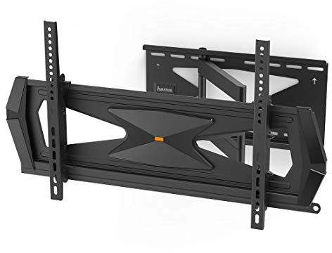 Hama TV Wandhalterung schwenkbar 180°, neigbar, ausziehbar (TV Halterung für große Fernseher 37 bis 80 Zoll, Fernsehhalterung mit Diebstahlschutz, ideal für den gewerblichen Bereich, VESA bis 600x400)