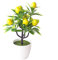 GRASARY Künstliche Blumen, Künstlicher Obstbaum Lebensechte Mehrzweckplastik Entzückende Simulation Topf Für Hochzeit Gelbe Kirschtomate