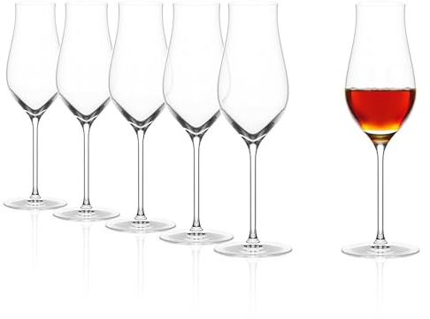 Stölzle Lausitz Q1 Portweingläser Süßweingläser 180 ml, 6er-Set | Handgefertigte Portweingläser für Portwein, süße Rot- und Weißweine sowie Sherry, als mundgeblasene Kristallgläser