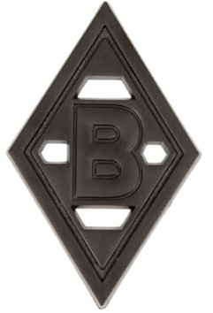 Borussia Mönchengladbach Auto-Logo Raute | 3D Aufkleber in Schwarz-Matt | Wetterfest & waschanlagenbeständig | Fanartikel fürs Auto