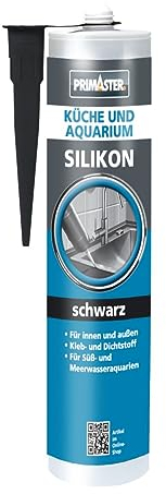 Primaster Silikon Küche & Aquarium Schwarz 300ml Kleb- und Dichtstoff
