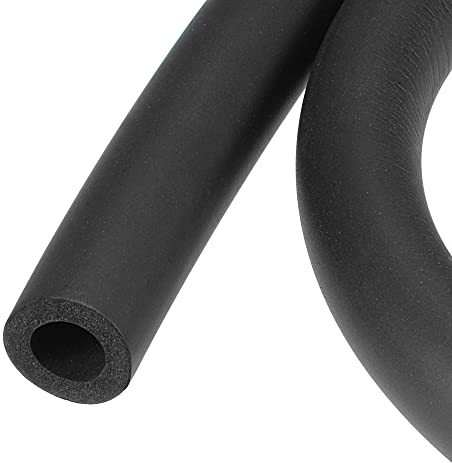 sourcing map 2 Stück Schaumstoffschlauch für Griffgriffstütze Rohrisolierung 16mm ID 26mm AD 1m lang Schaumstoffpolster Stangenschutz Schwarz