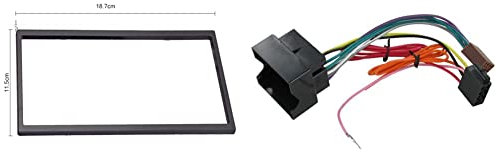 Sound-way Double DIN Car Radio Frame Installation Kit & Connects 2 CT20VX01 ISO Aftermarket Stereo Installation Harness Adapter for Vauxhall/Opel Astra/Vectra C/Corsa