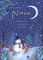 Paperlink Artistic Female Relation Weihnachtskarte – Nichte – Schneemann, Eichhörnchen und Kaninchen – aus der Woodland Wonders-Reihe – mit Goldfolien-Finish, mehrfarbig, 127 x 178 mm
