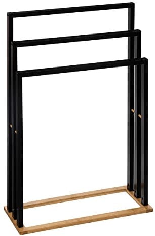 Porte-Serviettes sur Pieds Noir Naturéo - 5 five simply smart
