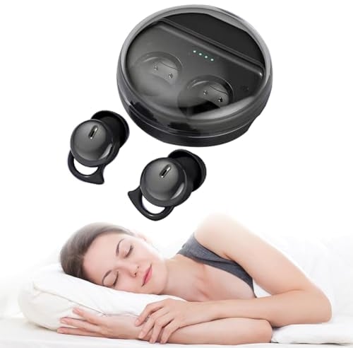 Mini Wireless Bluetooth Kopfhörer kabellos für Seitenschläfer in-Ear unsichtbare kleinste Schlaf Bluetooth Ohrhörer für kleine Ohren Seitenschläfer Noise Cancelling Schlafkopfhörer Sport Headset