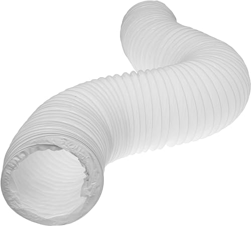 Vent Systems Ø125mm 1m Lang PVC Flexschlauch mit Stahldraht. Flexible Luftleitungen zur Belüftung. Flexibler Heizungs-, Kühlungs- und Lüftungskanal