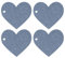 4 Pezzi Tovagliette a Forma di Cuore, Tovagliette in Silicone Resistenti al Calore, Impermeabili, Antiscivolo, Lavabili, per La Decorazione della Cucina Domestica