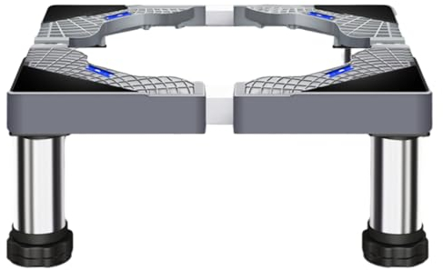 Waschmaschinensockel, Edelstahl-Waschraum-Upgrade im erhöhten Design, zusätzlicher Stauraum, Waschmaschinenständer, modernes Design, ergonomischer Waschmaschinensockel für Trockner, Waschmaschine, Küh
