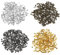 Crimp Beads for Jewelry Making, Teaaha 1000 PCS Plated Brass 1.5x1.5mm Crimping Beads Crimp Tubes String Bracelet End Loose Stopper Beads Tube Crimp Beads for Earring Necklace Pendant DIY (4 Colors)