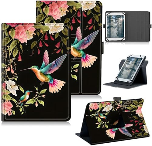 RWUTYTIUL Onn 26,4 cm (10,4 Zoll) Tablet Pro 2023 Universal-Hülle, Ständer, Schutzhülle mit mehreren Sichtmöglichkeiten, PU-Leder, Schutzhülle für 22,9 cm - 26,7 cm (9 - 10,5 Zoll) Tablet