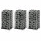 Kavolet Gabionenkorb 25×25×50 cm, Gabionen Set 3-TLG. Gabionenkäfig Steinkorb Steingabione Drahtkorb Mauer Säule Wand Gabionenwand Patio Stützmauer Gitter für Stein, Verzinkter Draht