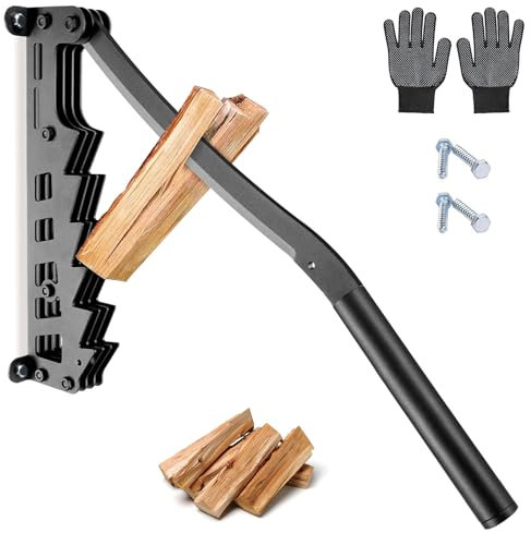 Naiveroo Wall Mounted Firewood Kindling Splitter - 2024 New Designed Kindling Splitter for Wood, Manual Firewood Kindling Splitter for Soft Wood Indoor or Outdoor
