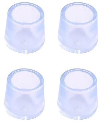 Protection Chaise en Silicone Souple 4 Pièces Protection Pied De Chaise Patin De Chaise Protections Tampon De Sol, Protections De Sol en Silicone Transparent, Réduire Les Rayures