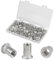 CPROSP 105 Pezzi Rivetti Filettati Alluminio M5 con Scatola Portaoggetti, 7 mm Dado per Rivetto M5, Dadi per Rivetti Ciechi per il Fissaggio dei Mobili, Ottimi Rivetti in Alluminio