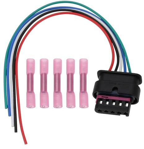 The Lord of the Tools Auto 5 Pin Luftmassenmesser Sensor Anschluss Ersatzteil 4F0973705 Auto Elektrischer MAF Sensor Kabelbaum Kompatibel mit VW Kompatibel mit Audi