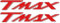 2 Scritte tmax Resinate 3D Adesivi in Resina 3D Scritta t max per Scooter compatibili con Yamaha T-Max 500-530-560 fino al 2021 Rosso