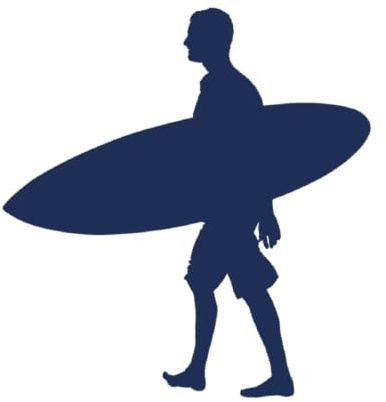 Tattwo.me – Temporäre Tattoos für Erwachsene und Kinder, hält 2 Wochen, wasserfest – Surfer – Pflanzliche Tinte – EU-Kosmetik-Zertifikat – (P0138)