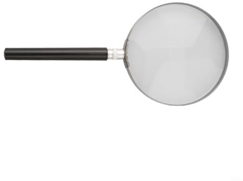 Leichte 5-fache Lupe mit optischen Glaslinsen zur detaillierten Inspektion kleiner Gegenstände (100 mm)