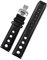 HASGTFM Lederarmband passend for Tissot 1853 Sports Racing Series PRS516 T91 T044, weiches Armband, 20 mm, Armband mit Faltschließe(Black Silver,20mm)