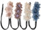 Dutt Haarschmuck mit Blume, 4 stück Flower Hair Bun Roller Twist Hairstyle, Bun Hair Clip Fauler Lockenwickler, Haarschmuck Damen Dutt Maker, Hair Bun Maker Elegantes Styling, für Frauen