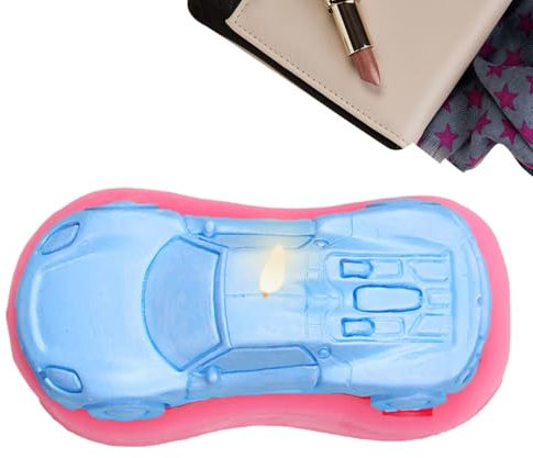 Moule à gâteau en silicone anti-adhésif en forme de voiture de course | Moule à gâteau de qualité alimentaire, moule à savon multifonction pour savon, chocolats, travaux manuels