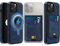 MOBESV 2-in-1 Custodia in Pelle per iPhone 13 PRO Max con Portafoglio Supporto, Cover Magnetica Compatibile con MagSafe, Custodia con Porta Carte Elegante, Blu Reale