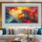 Licorne Peinture Numero Adulte, DIY Peinture Numero Rêve Peinture par Numéros pour Adulte Activité Manuelle, Acrylique Peinture Kit Numéro D'art avec Pinceaux, Tableau Decoration Murale 50x100cm-W1111