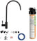 BieTal® Trinkwasserfilter mit Aktivkohle sauberes & frisches Wasser mit 1-Wege Wasserhahn Schwarz matt für dein Zuhause Praxis Büro Wohnmobil Aktivkohlefilter Wasserfiltersystem