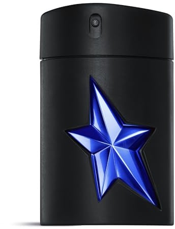 MUGLER A*Men Stellar Eau de Parfum, Perfume para Hombres, Fragancia Amaderada y Gourmand, Enriquecida con Acorde Cremoso de Pistacho, Sensual e Irresistiblemente Masculina, Recargable, 100 ml