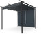 blumfeldt Pergola 3x3 m - Wetterfestes Polyesterdach, Pulverbeschichteter Stahlrahmen, Seitliche Jalousien, Einfache Montage, Ganzjährig Nutzbar