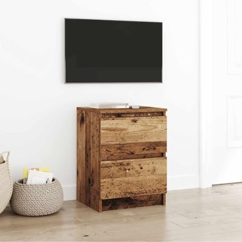 Woonisher Mueble de TV de Madera Antigua 40x35x54 cm Madera de ingeniería Mueble de TV aparador Mueble de TV