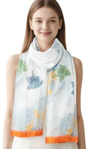 RIIQIICHY Echarpes et Foulards Femme Echarpe Legere Ete etole Femme Chic Mariage Écharpe Printemps