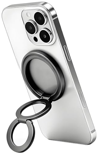 LEPZUR 1 Pezzo Supporto ad Anello Magnetico per Cellulare, Universale Cellulare Anello Rotazione 360° Gradi Smartphone Ring per iPhone, Samsung, Huawei, Tutti Gli Smartphone e Tablet