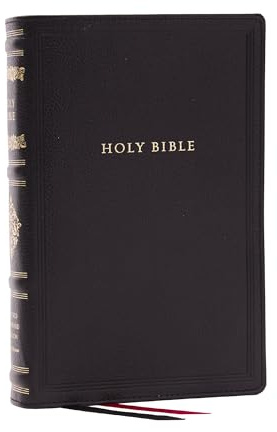 RSV Personal Size Bible with Cross References, Black Leathersoft, (Sovereign Collection)