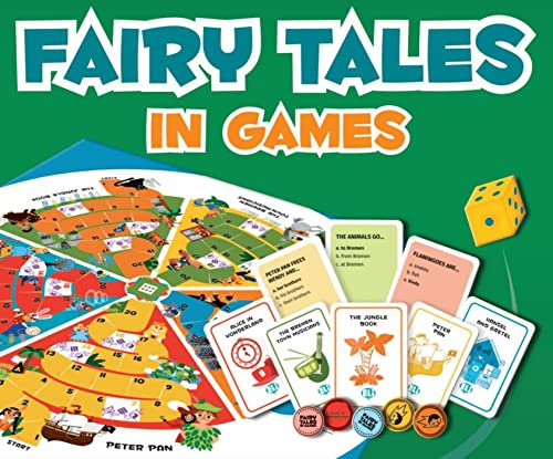 Fairy Tales in Games: Let's Play in English. Gamebox mit 132 Karten, Spielplan + Download