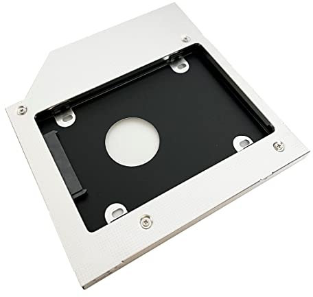NIGUDEYANG SATA 2nd HDD HD SSD Hard Drive Optical bay Caddy Frame Tray Case for 9.0mm Universal Laptop CD / DVD-ROM Optical Bay (9.0mm Caddy)