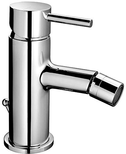 Rubinetto miscelatore bagno Mimo per bidet con piletta di scarico cromo lucido