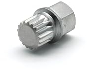 TEMO ABC6/17Pt Radschloss Radmutter Anti-Diebstahl Radmutter Schraube Entfernung Schlüssel Sockel S3057 für VW Audi