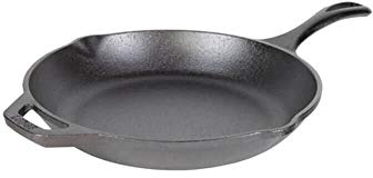 Lodge Chef Collection 10 Pre-Seasoned Cast Iron Skillet - Kitchen Essential for Frying & Searing