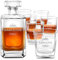 Maverton Whiskey Karaffe + 6er Whiskygläser Set mit Gravur - 700ml Whisky Dekanter - Geschenk zum Geburtstag für Damen - Name