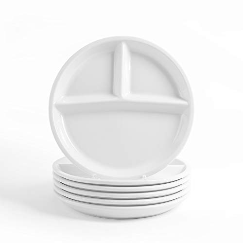 Vorteilspack 6 x Menueteller 25,5 cm 3 geteilt