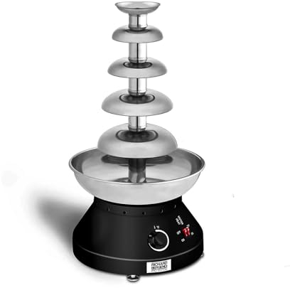 Richard Bergendi Fontaine à Chocolat CF ProEdition - Qualité Commerciale, Tout en Acier Inoxydable, Hauteur de Tour de 510 mm