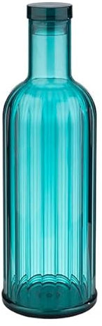 APS 10749 Bouteille Stripes en silicone/MS, 1 l, 9 cm x 28,5 cm (Bleu)